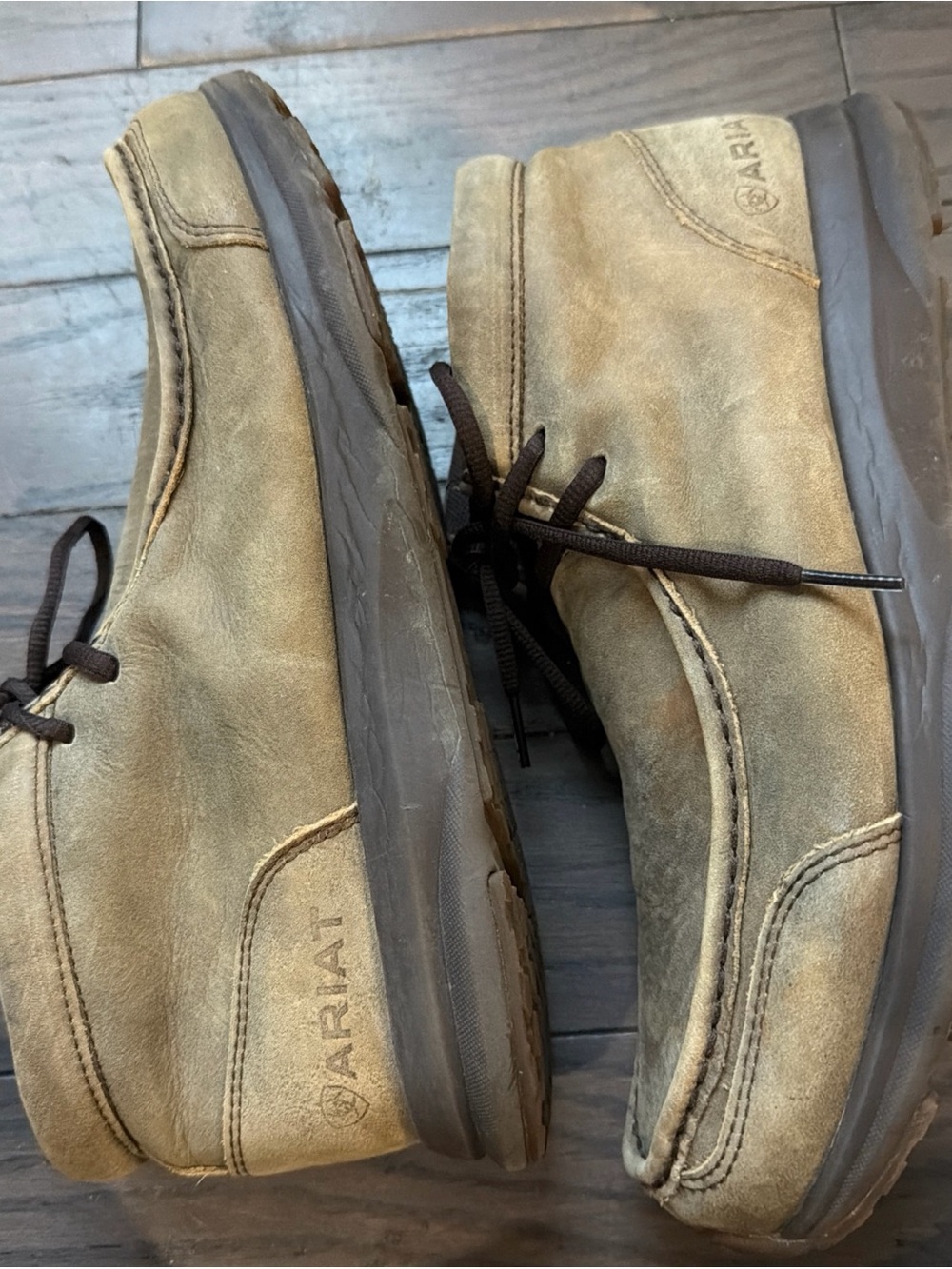 Ariat Spitfire brown upper leather men boot sz 10EE